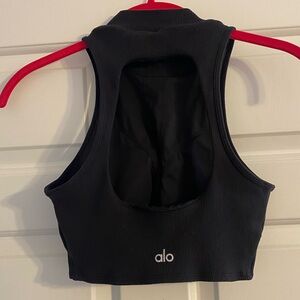 Alo Goddess ribbed crop top